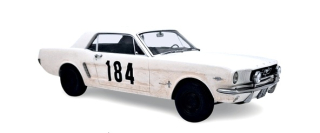 Ford Mustang Coupe 1965 Un Homme et Une Femme 1:18 Norev
