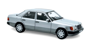 Mercedes-Benz 230 E 1990 brilliant silver metallic 1:18 Norev