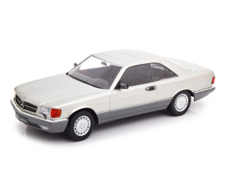 Mercedes-Benz 560 SEC C 126 1985 silver 1:18 KK Scale