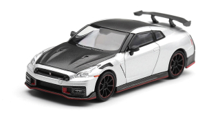 Nissan GT-R R35 Nismo 2024 silver metallic 1:64 Mini GT