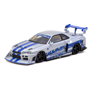 Nissan Skyline GTR (ER34) LB Super Silhouette MGMini SEMA Show 2025 silver/blue 1:64 Tarmac