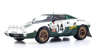 Lancia Stratos HF Alitalia #14 Munari/Mannucci Winner Rally Monte-Carlo 1975 night version 1:18 Kyosho