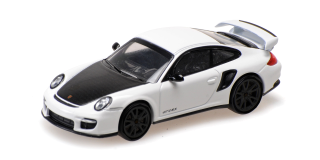 Porsche 911 (997.2) GT2 RS 2010 white/black wheels 1:64 Minichamps