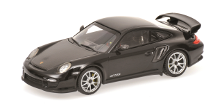 Porsche 911 (997.2) GT2 RS 2010 black/silver wheels 1:64 Minichamps