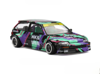 Honda Civic (EF) 1987 Kaido Works HKS 1:64 Mini GT