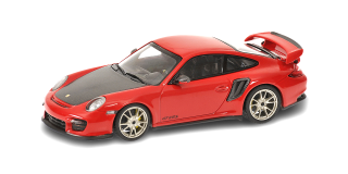 Porsche 911 (997.2) GT2 RS 2010 red/gold wheels 1:64 Minichamps