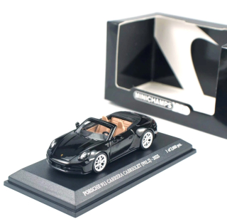 Porsche 911 (992.2) Carrera Cabriolet 2025 black 1:64 Minichamps