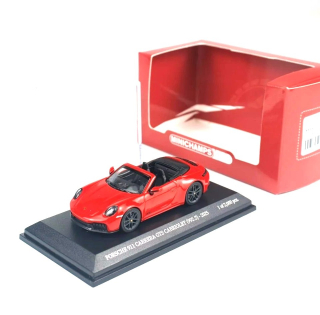 Porsche 911 (992.2) Carrera GTS Cabriolet 2025 red 1:64 Minichamps
