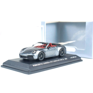 Porsche 911 (992.2) Carrera GTS Cabriolet 2025 grey metallic 1:64 Minichamps