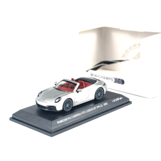 Porsche 911 (992.2) Carrera GTS Cabriolet 2025 silver metallic 1:64 Minichamps