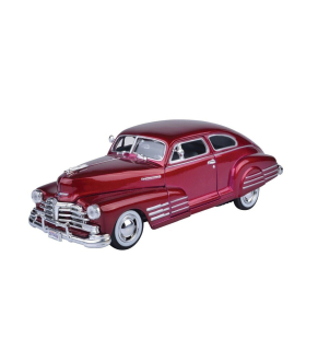 Chevrolet Aerosedan Fleetline 1948 metallic-red without showcase 1:24 Motor Max