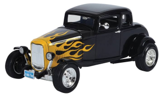 Ford Five Window Coupe 1932 black 1:18 Motor Max