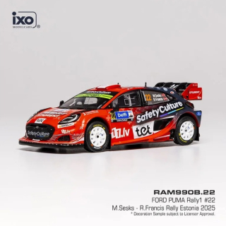 Ford Puma Rally1 #22 Sesks/Francis Rally Estonia 2025 1:43 Ixo Models