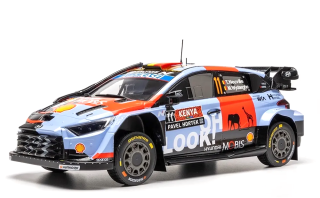 Hyundai i20 N WRC Rally 1 Team Shell Mobis WRT #11 Neuville /Wydaeghe Rally Kenya 2026 1:18 Ixo Models