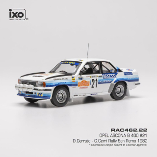 Opel Ascona 400 #21 Cerrato/Cerri Rally San Remo 1982 1:43 Ixo Models