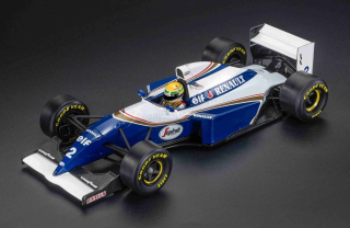 Williams F1 FW16 Team Rothmans Renault #2 Ayrton Senna San Marino GP 1994 with pilot figure 1:43 GP Replicas