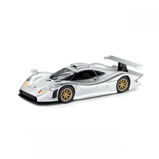 Porsche 911 GT1 1998 silver 1:64 Trends Hobby