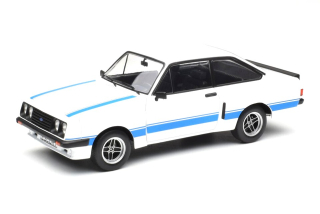 Ford Escort MK II RS 2000 X-Pack 1977 white/blue stripes 1:18 MCG Modelcar Group