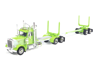 Peterbilt Logging Truck green/white 1:64 Ixo America