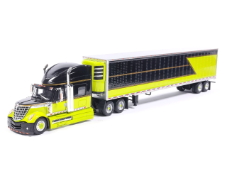 International Lonestar 2010 With Reefer Trailer green/black 1:64 Ixo America