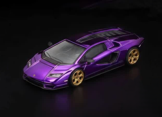 Lamborghini Countach LPI 800-4 *Tokyo Station Exclusives* purple chrome 1:64 Pop Race Limited