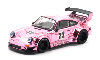 Porsche RWB 930 *Tokyo Station Exclusives* pink pig chrome 1:64 Pop Race Limited