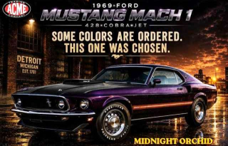 Ford Mustang Mach 1 428 Cobra Jet 1969 midnight orchid 1:18 Acme Diecast