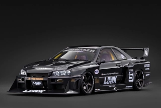 LB-Super Silhouette Skyline black 1:18 Ignition Model