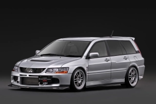 Mitsubishi Lancer Evolution Wagon MR CT9W silver 1:18 Ignition Model