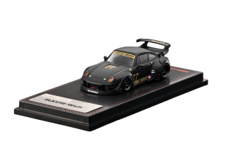 Porsche RWB 993 matte black 1:64 Ignition Model
