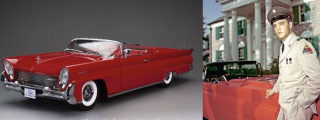 Lincoln Continental MKIII Convertible Open Elvis Presley 1958 red 1:18 Sun Star