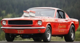 Ford Mustang A/FX *Long Gone* 1965 red 1:18 Acme Diecast