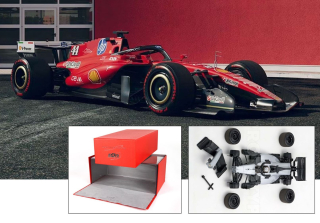 Ferrari SF-26 #44 L.Hamilton Gran Premio Monza Italia 2026 Schumacher Tribute with driver included LUXURY PACK 1:18 B.B.R.