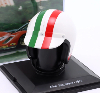 Helmet - Nino Vaccarella Scuderia Ferrari #3 2nd 1000km Monza 1970 1:5 Spark Editions