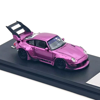 Porsche RWB 993 High Tail carmen purple metallic 1:64 Street Weapon