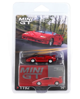 Lamborghini Countach 1988 25th Anniversary red 1:64 Mini GT