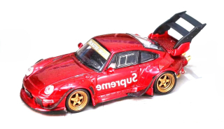 Porsche 993 *Supreme* High Tail red 1:64 Street Weapon