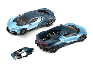 Bugatti Tourbillon blue atlantic 1:64 Trends Hobby