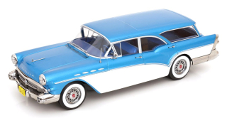 Buick Special Estate Wagon 1957 blue metallic/white 1:18 KK Scale