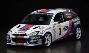 Ford Focus RS WRC #3 Sainz/ Moya 2nd Rally Monte Carlo 2001 1:18 Top Marques Collectibles