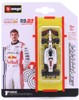 Red Bull F1 RB21 Oracle Red Bull Racing Team #1 M.Verstappen Winner Japan GP 2025 1:64 Bburago