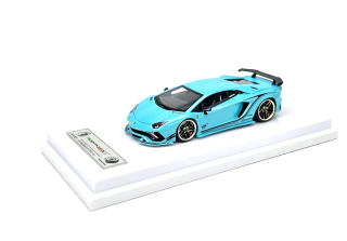 Lamborghini Aventador S Rowen iridescence blue 1:64 Rotating Wheel