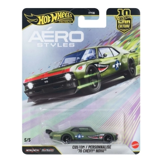 Chevrolet Nova 1970 Custom *Aéro Styles* green 1:64 HotWheels
