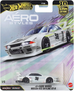 Nissan R32 Skyline GT-R LB-Kaido Works *Aéro Styles* white 1:64 HotWheels