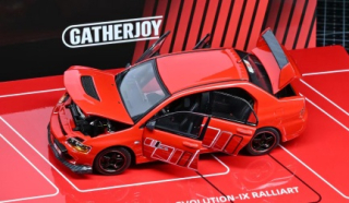 Mitsubishi Lancer Evo IX Ralliant red/decor 1:43 GatherJoy