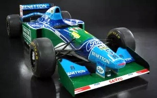Benetton F1 B194 Ford Mild Seven #5 M.Schumacher Winner Brazilian GP 1994 World Champion Fastest Lap with Pilot Figure 1:18 GP Replicas