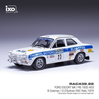 Ford Escort MK I RS 1600 #23 B.Coleman/D.OSullivan RAC Rallye 1975 1:43 Ixo Models