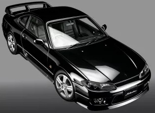 Nissan Silvia S15 Coupe Spec-R Aero 1999 black 1:18 Motorhelix