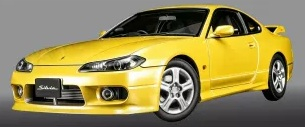 Nissan Silvia S15 Coupe Spec-R Aero 1999 yellow 1:18 Motorhelix