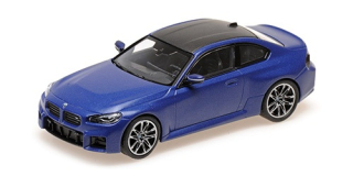 BMW M2 2023 mat blue metallic 1:43 Minichamps